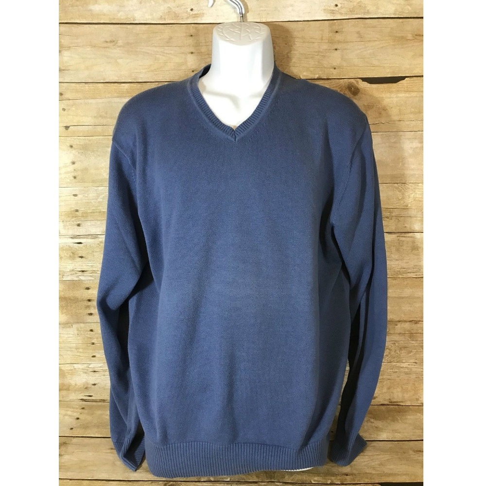 Jos. A. Bank Men 100% Pima Cotton V-Neck Sweater L